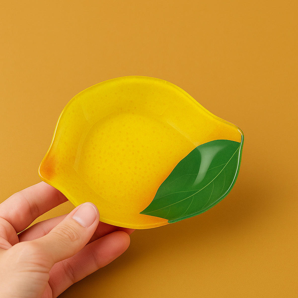 SERVIERPLATTE Aria Fresh Gelb 19,2x23xh2,5 cm Glas - Gelb, Glas (23/2.5/19.2cm) - Mondex