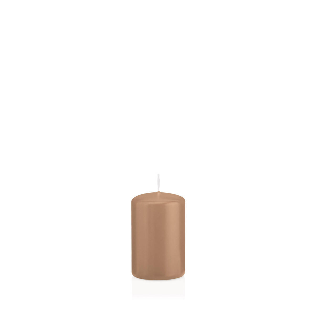 STUMPENKERZEN Caramel Ø 48 x 80 mm, 24 Stück - Beige, Paraffin (5/8cm) - Wiedemann Kerzen