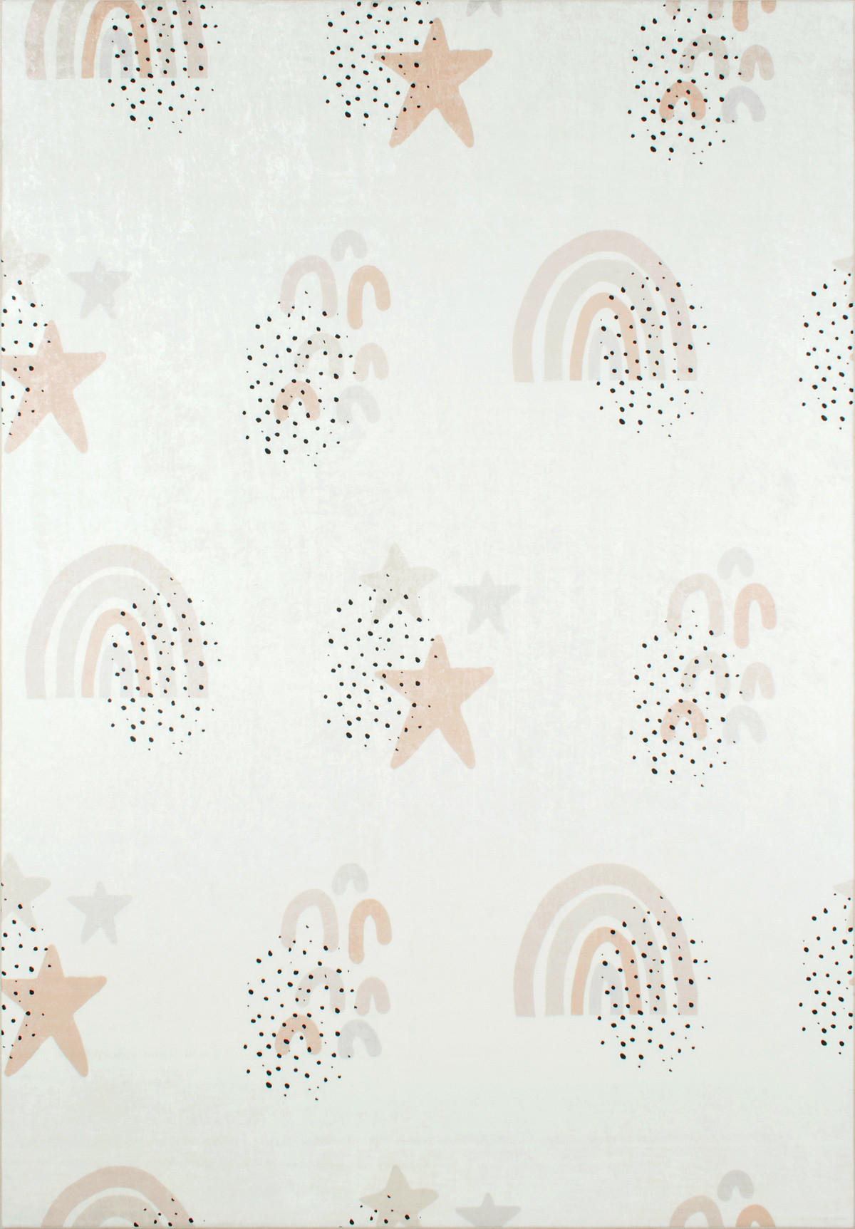 KINDERTEPPICH mit Regenbogenmuster in Creme Happy 160x230 cm - Creme, Textil (160/230cm) - Nazar Rugs