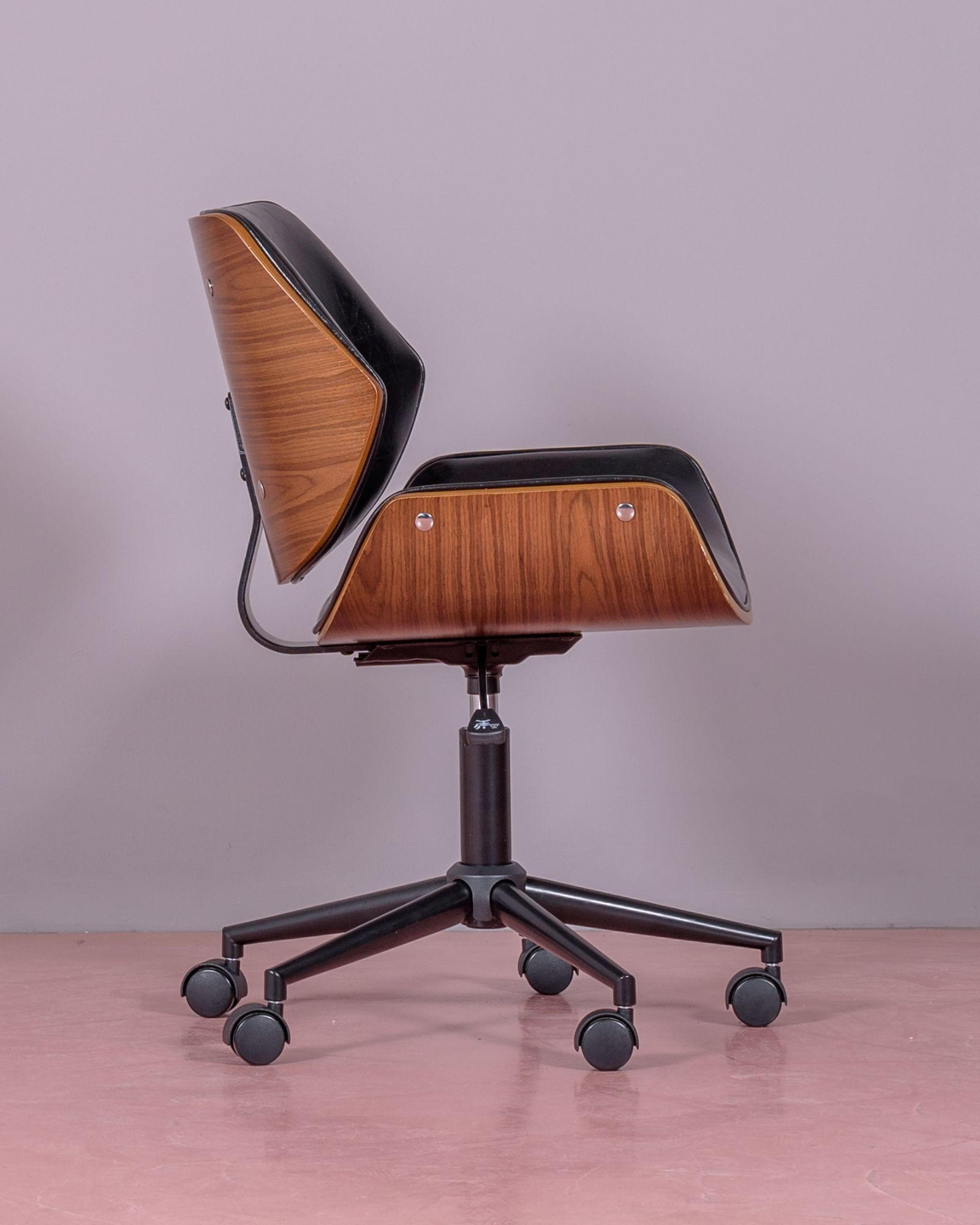 Thumbnail - Nest Dream Bürostuhl, Schwarz, Holz, 1-Sitzer, 63x81x63 cm, FSC 100%, Arbeitszimmer, Bürostühle, Drehstühle