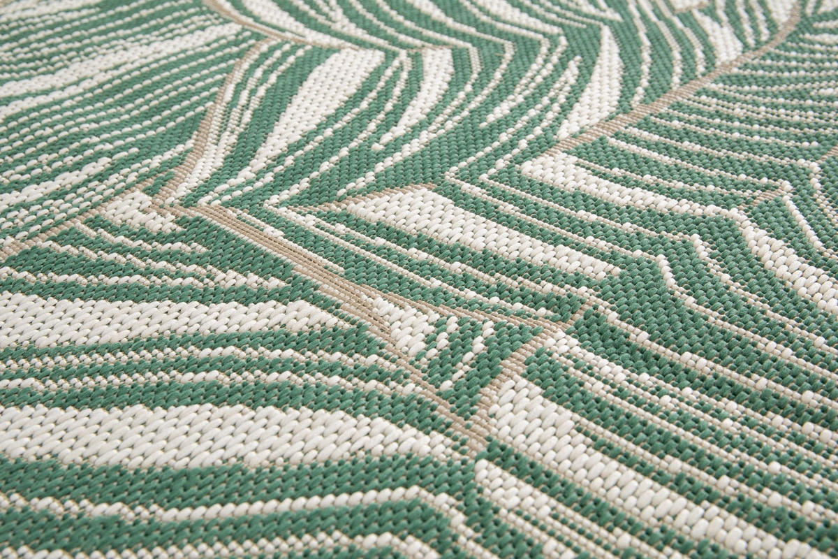 DESIGN Teppich für Innen- und Außenbereich robust grün - Grün, Textil (200/290cm) - AFK Living
