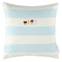KISSENHÜLLE ICE - Pastellblau, Textil (40/40cm) - Tom Tailor
