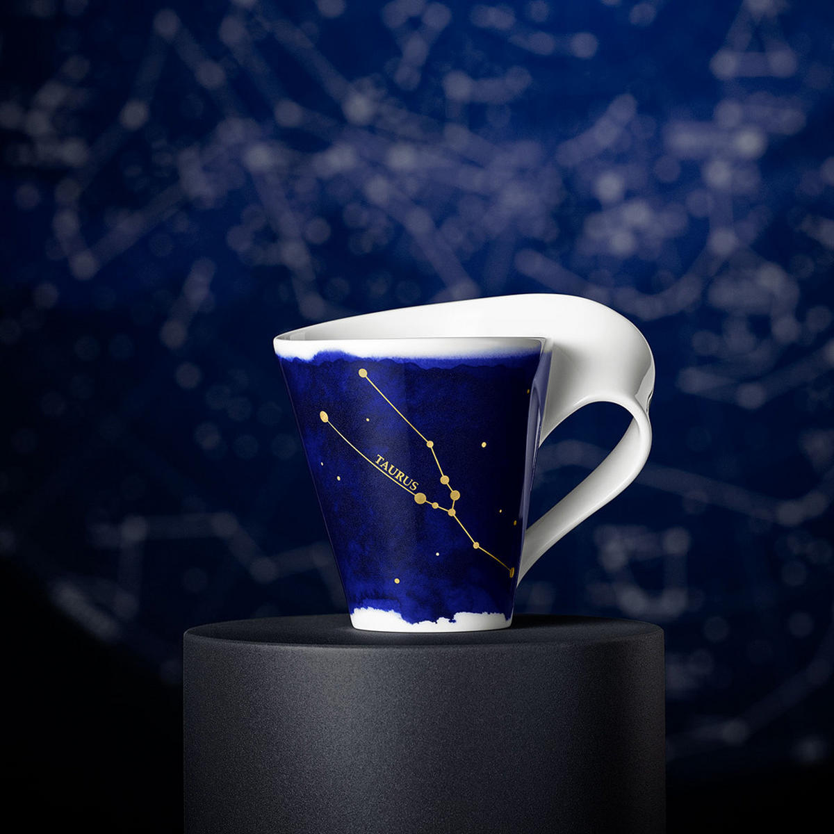 TASSE STIER NewWave Stars weiß-blau 300 ml - Blau/Weiß, Keramik (0.3L) - Villeroy & Boch