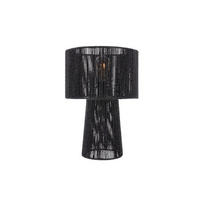 TISCHLAMPE Forma Pin 30/30/47 cm - Schwarz, Naturmaterialien (30/30/47cm) - Leitmotiv