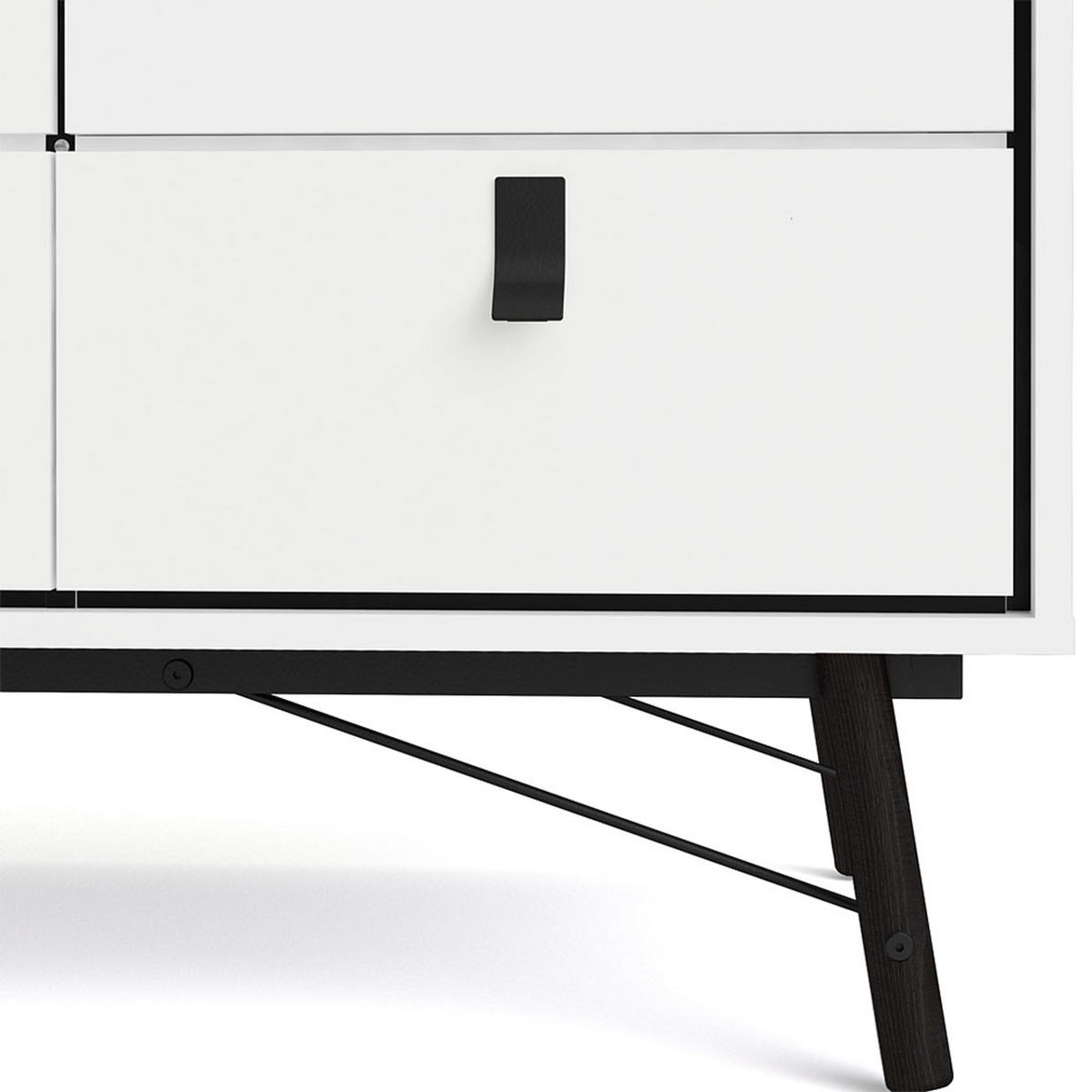 KLEIDERSCHRANK Rye Weiß 150/60/200 cm - Weiß, Holzwerkstoff/Metall (150/200/60cm) - ebuy24