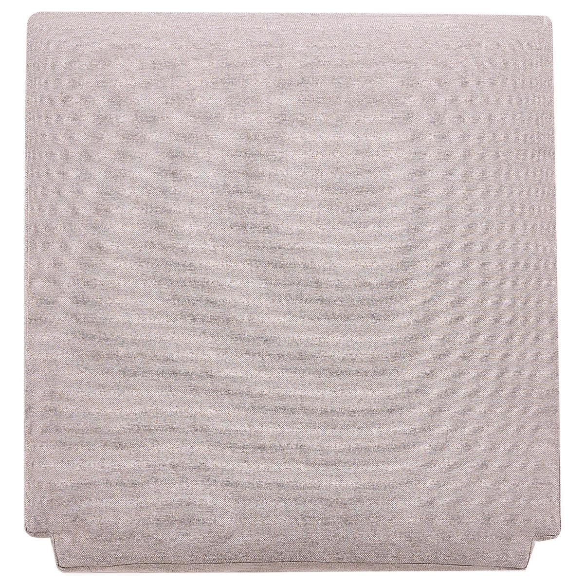GARTEN Ecksofa mit Tisch 5-Sitzer modular Akazienholz Hellbraun Rivello - Hellbraun/Beige, Holz - Beliani