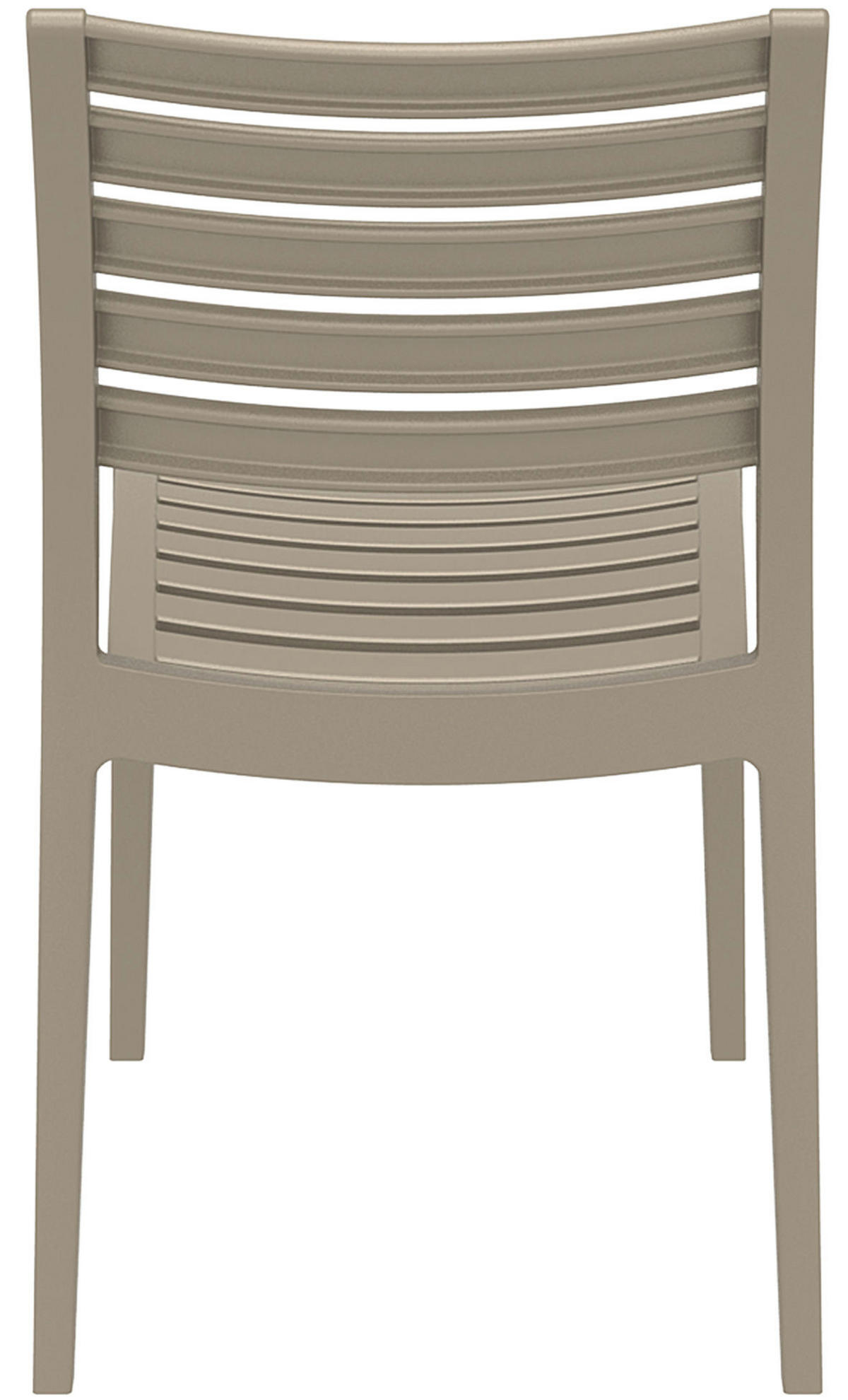 GARTENSTUHL 2er Set Kunststoff schlamm - Schlammfarben, Kunststoff (48/82/48cm) - CLP