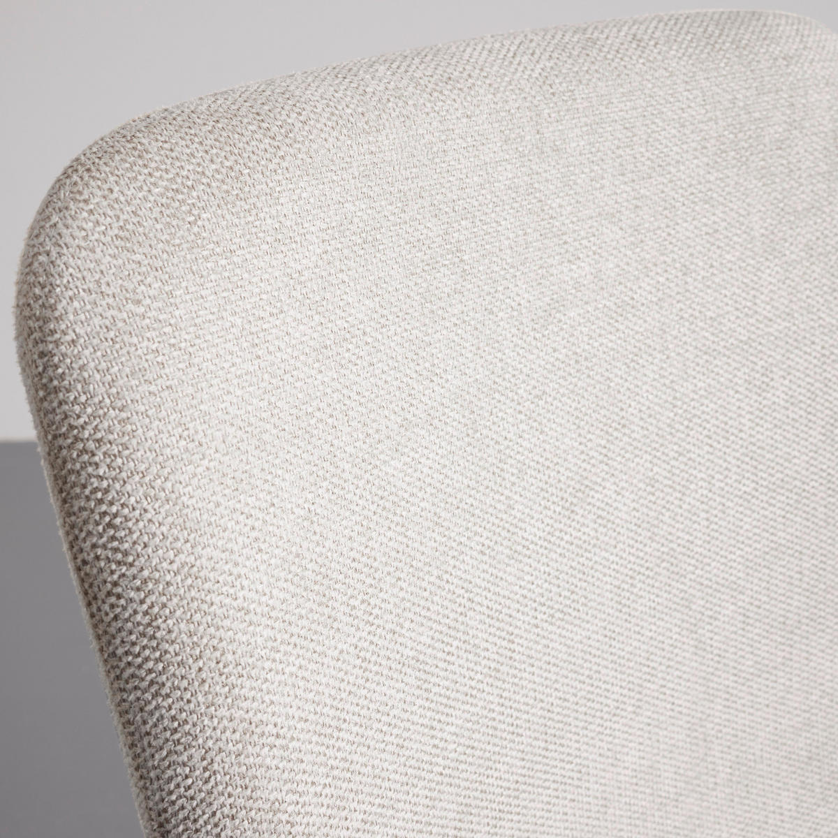 STUHL Nele Beige Leinenoptik Gepolstert - Beige, Holz (43/83/56cm) - Bessagi Home