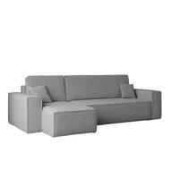ECKSOFA Mit Schlaffunktion Und Bettkasten L-Form BEST Stoff Abriamo Grau Links - Grau, Holz/Textil (142/244cm) - Kaiser Möbel