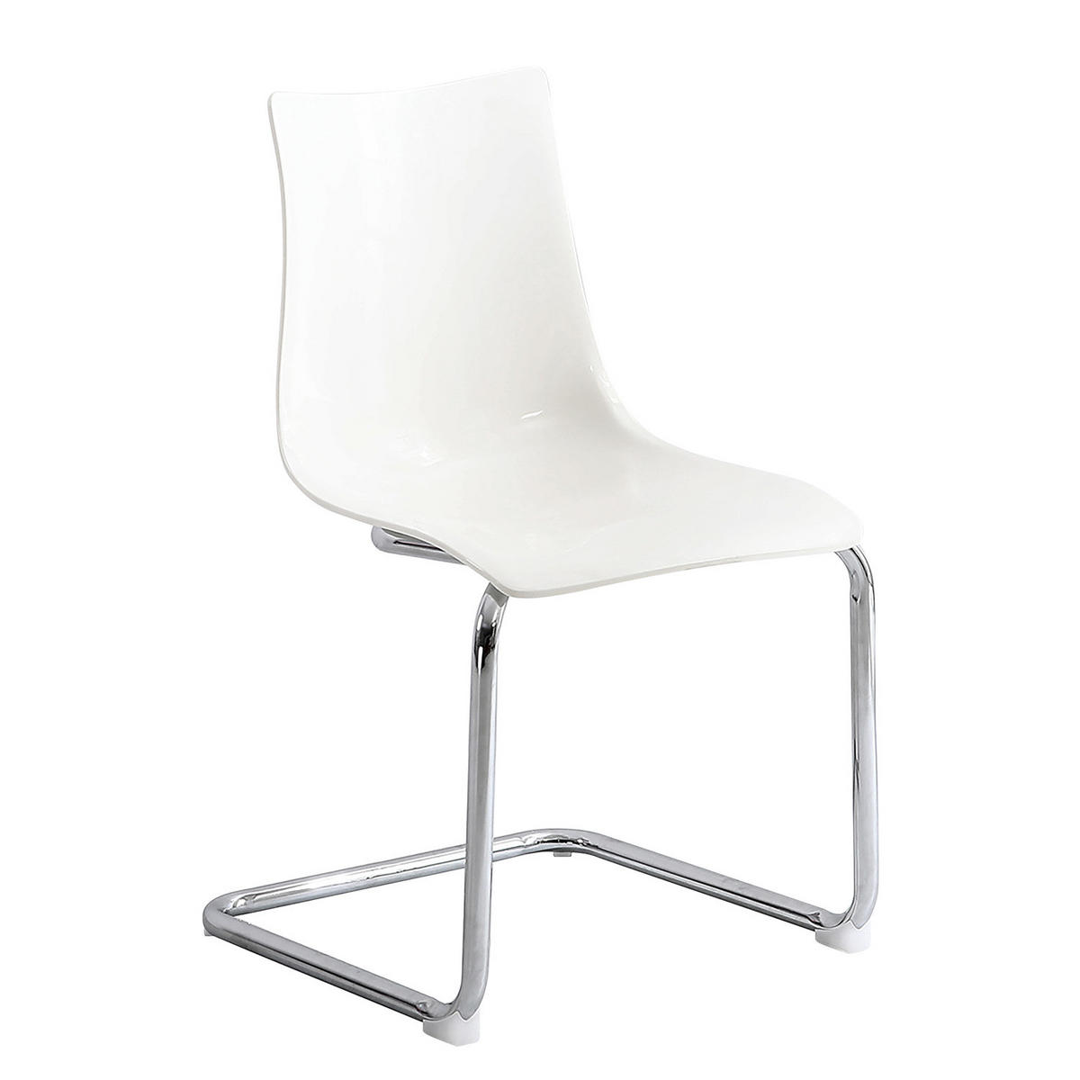 FREISCHWINGER - 2er-Set - Kunststoff / Eisen - Weiß, Kunststoff/Metall (47/82/51cm) - home24