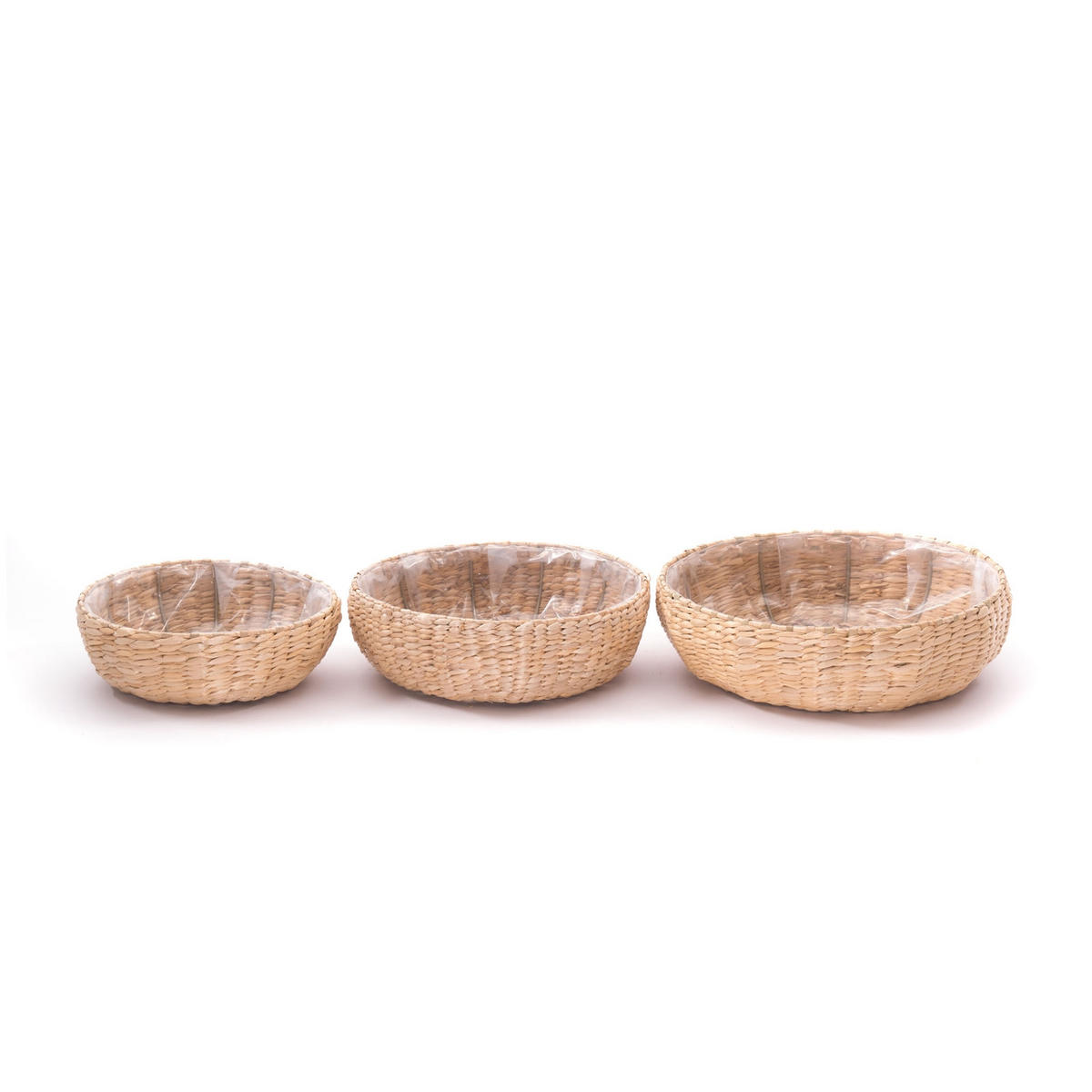 KORB-SET Elva 3-teilig verschiedene Größen, wasserdicht naturfarben - Naturfarben, Naturmaterialien (12cm) - CREEDWOOD