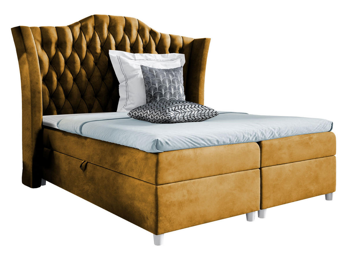 BOXBETT Colombo - Hellbraun, Holz (180/200cm) - MIRJAN24