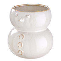 VASE Snowman - Weiß, Keramik (16cm) - Butlers