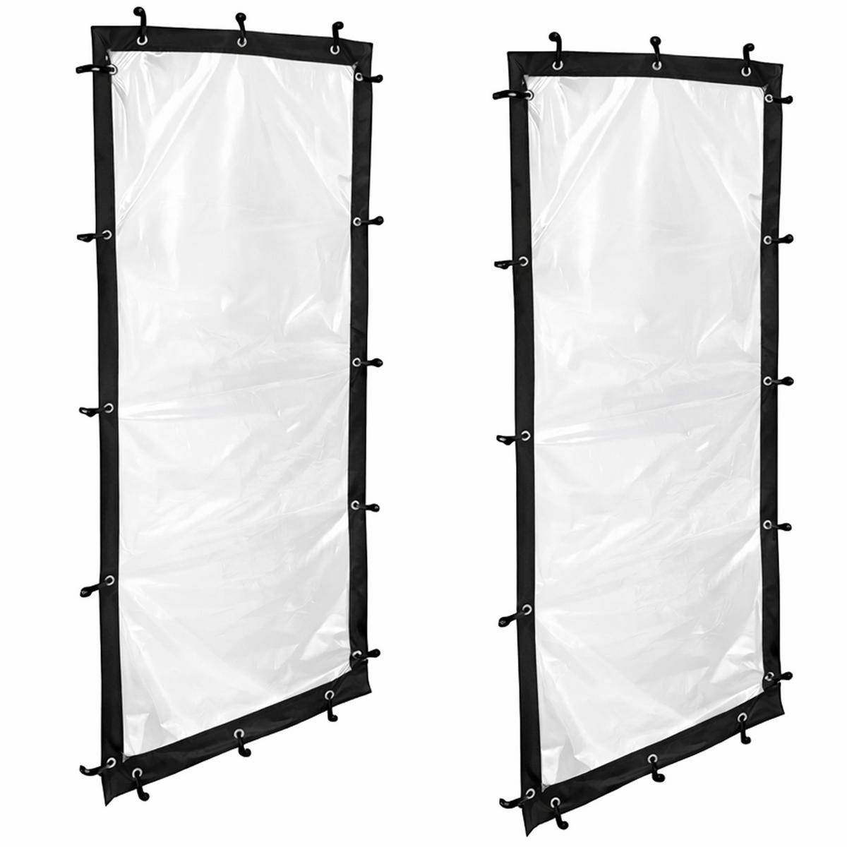 WETTERSCHUTZ Seitlich für Kaminholzregal 70/185 cm Transparent - Transparent, Kunststoff (70/185/1cm) - QUICK STAR