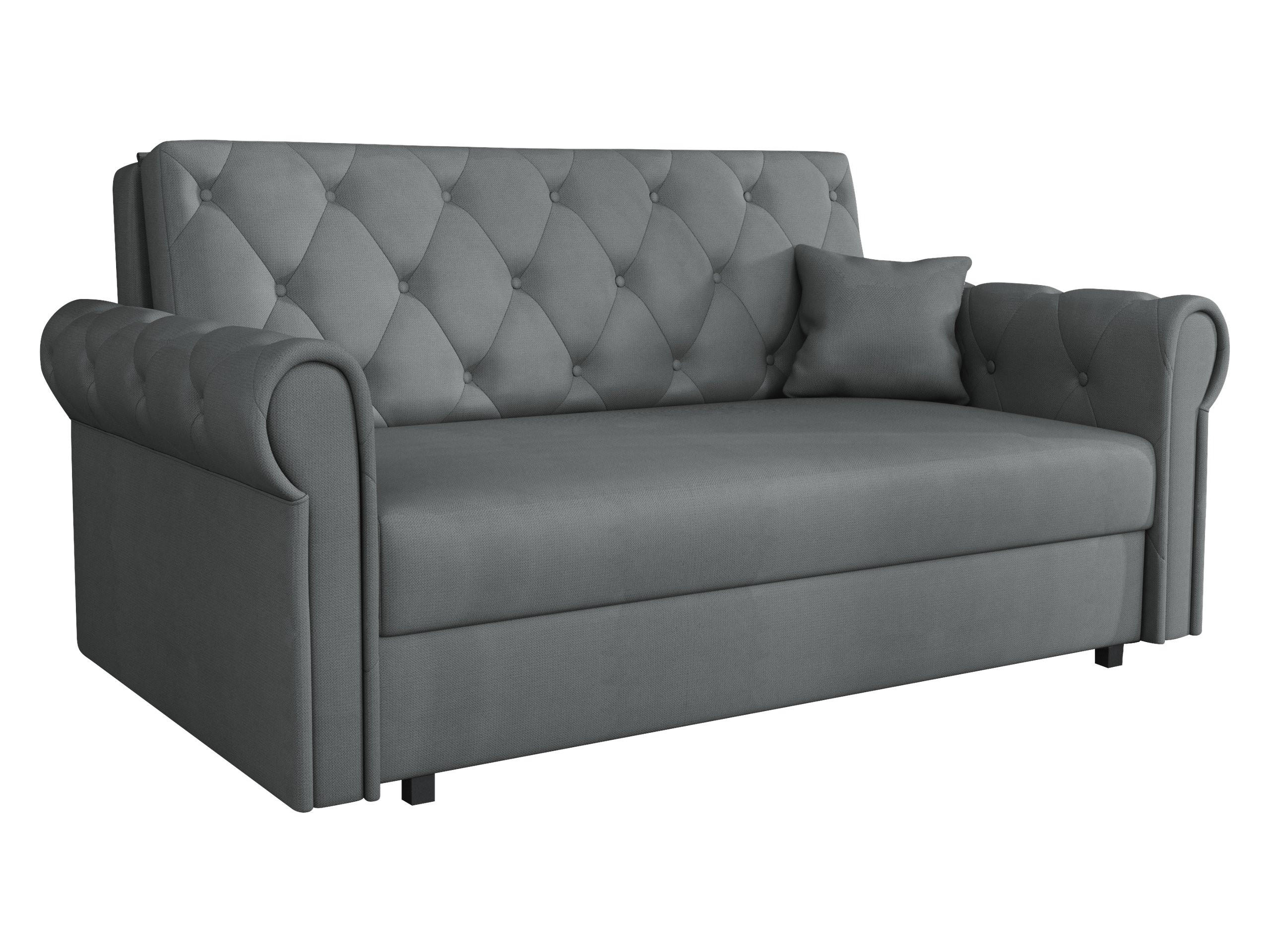 SCHLAFSOFA Viva Roma III - Schwarz/Graphitfarben, Holz/Textil (168/85/98cm) - MIRJAN24