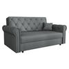 SCHLAFSOFA Viva Roma III - Schwarz/Graphitfarben, Holz/Textil (168/85/98cm) - MIRJAN24