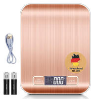 KÜCHENWAAGE mit LCD Display - Rosa, Metall (16.5/3/20.5cm) - Intirilife