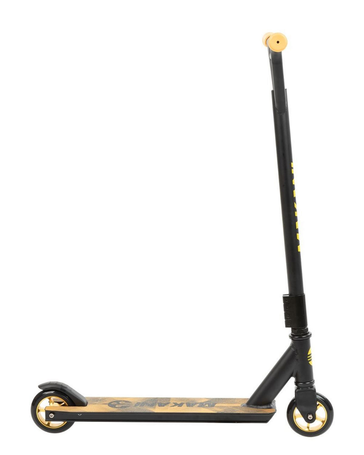 KINDERROLLER Gord gelb Griff 360° drehbar, Hinterradbremse, ABEC7 - Gelb, Metall (85/48/64cm) - Makani