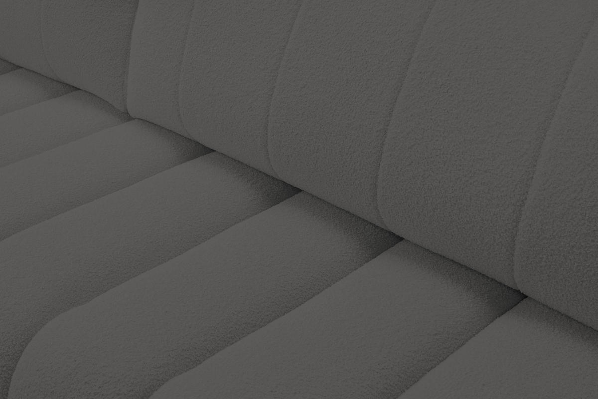 ECKSOFA Baloo mit Schlaffunktion und Bettkasten, komfortable Polsterung, Stoffbezug, lose Rückenkissen, freistehend, RECHTS, 276x176x88 cm, Dark grey - Dunkelgrau, Holz/Textil (276/176cm) - DomoHome