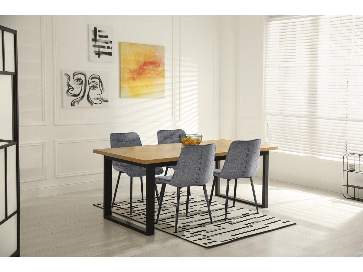 STUHL & BARHOCKER yanis Grau - Grau, Textil (48/85/63cm) - Habitat Garten