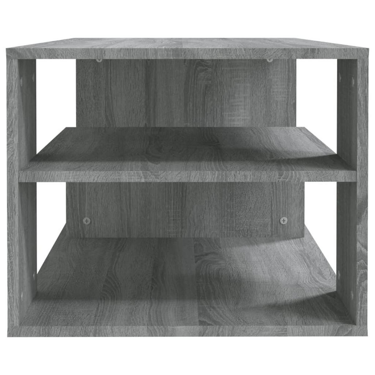 COUCHTISCH Grau Sonoma 100x50x40 cm Holzwerkstoff - Silbereichenfarben, Holzwerkstoff (50/100/40cm) - furnicato