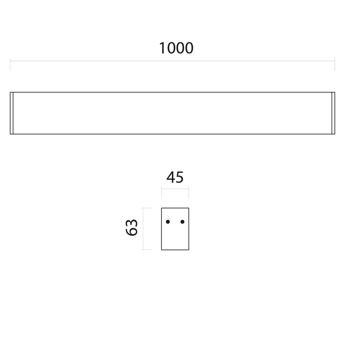 LED-DECKENLEUCHTE - Weiß, Metall (4.5/100/6.3cm) - Lumicom