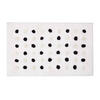 BADEMATTE Punkte 50/80 cm, Baumwolle - Weiß, Textil (50/80cm) - Homescapes