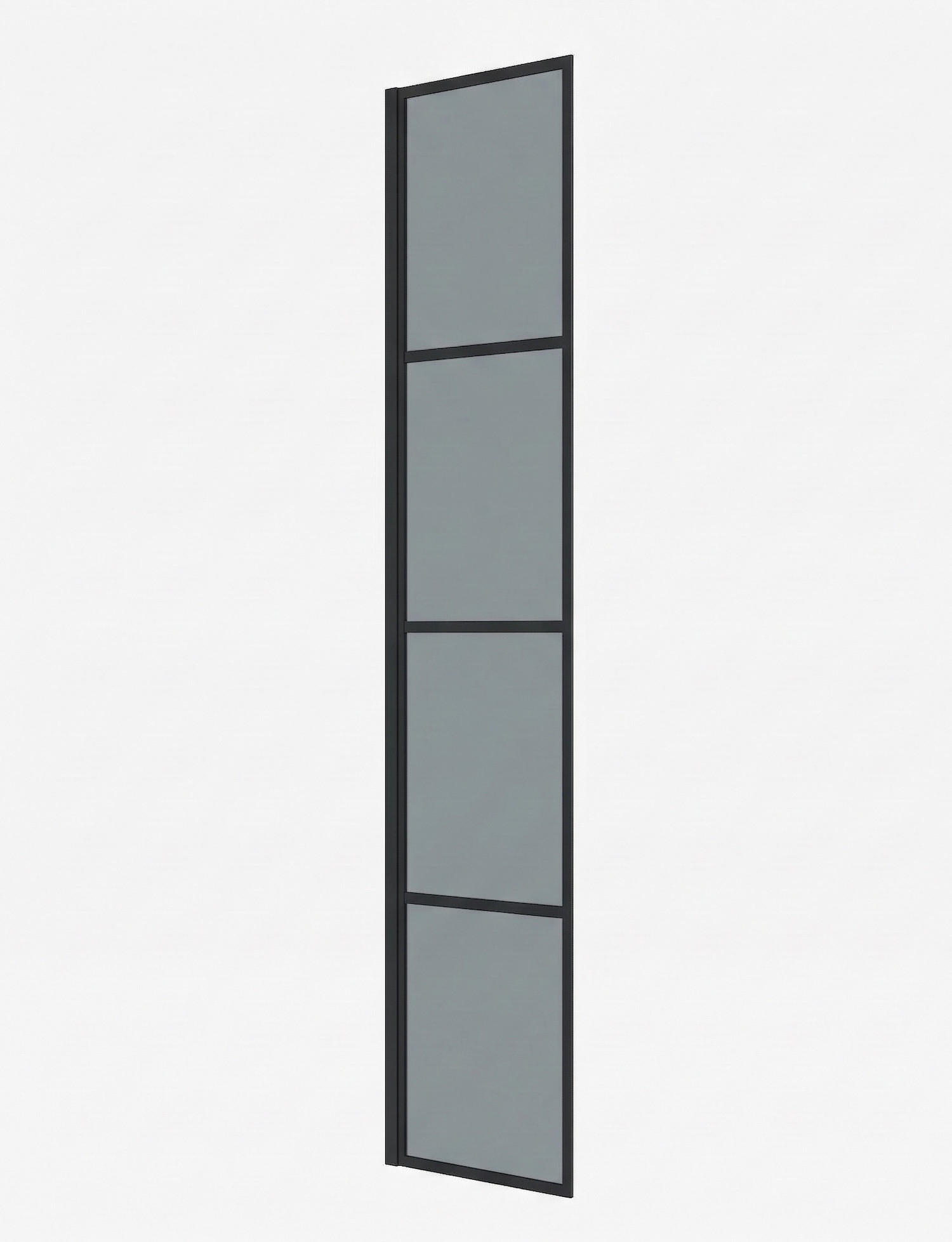 DUSCHWAND Essos - 40 x 200 cm - Schwarz - Walk-In Duschabtrennung aus Rauchglas - Anthrazit/Schwarz, Glas (40/200cm) - Badplaats