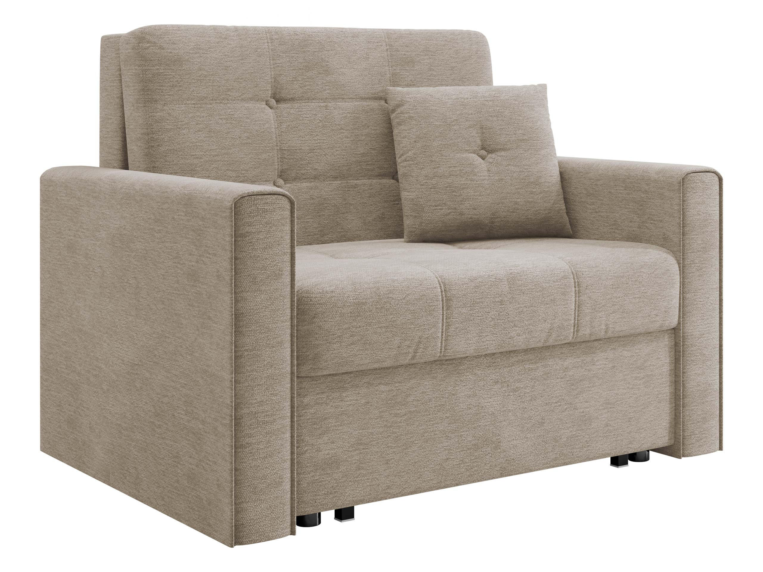 SCHLAFSOFA Viva Lux I - Hellbraun, Holz/Textil (103/85/98cm) - MIRJAN24