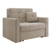 SCHLAFSOFA Viva Lux I - Hellbraun, Holz/Textil (103/85/98cm) - MIRJAN24