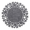DEKORATIVES TISCHSET Stille - Grau, Textil (38cm) - home&you