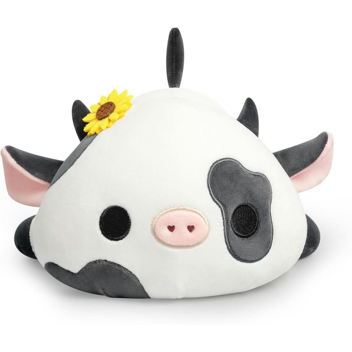 PLÜSCHTIER Kuh, Kawaii Milchkuh Kuscheltier als Kissen - Multicolor, Textil (20/30cm)