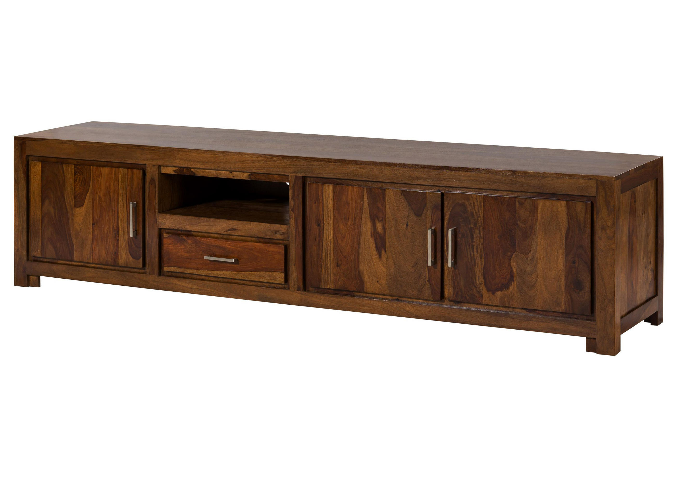 TV-BOARD Sheesham 235x50x56 braun lackiert METRO LIFE #139 - Braun, Holz (235/56/50cm) - Massivmoebel24