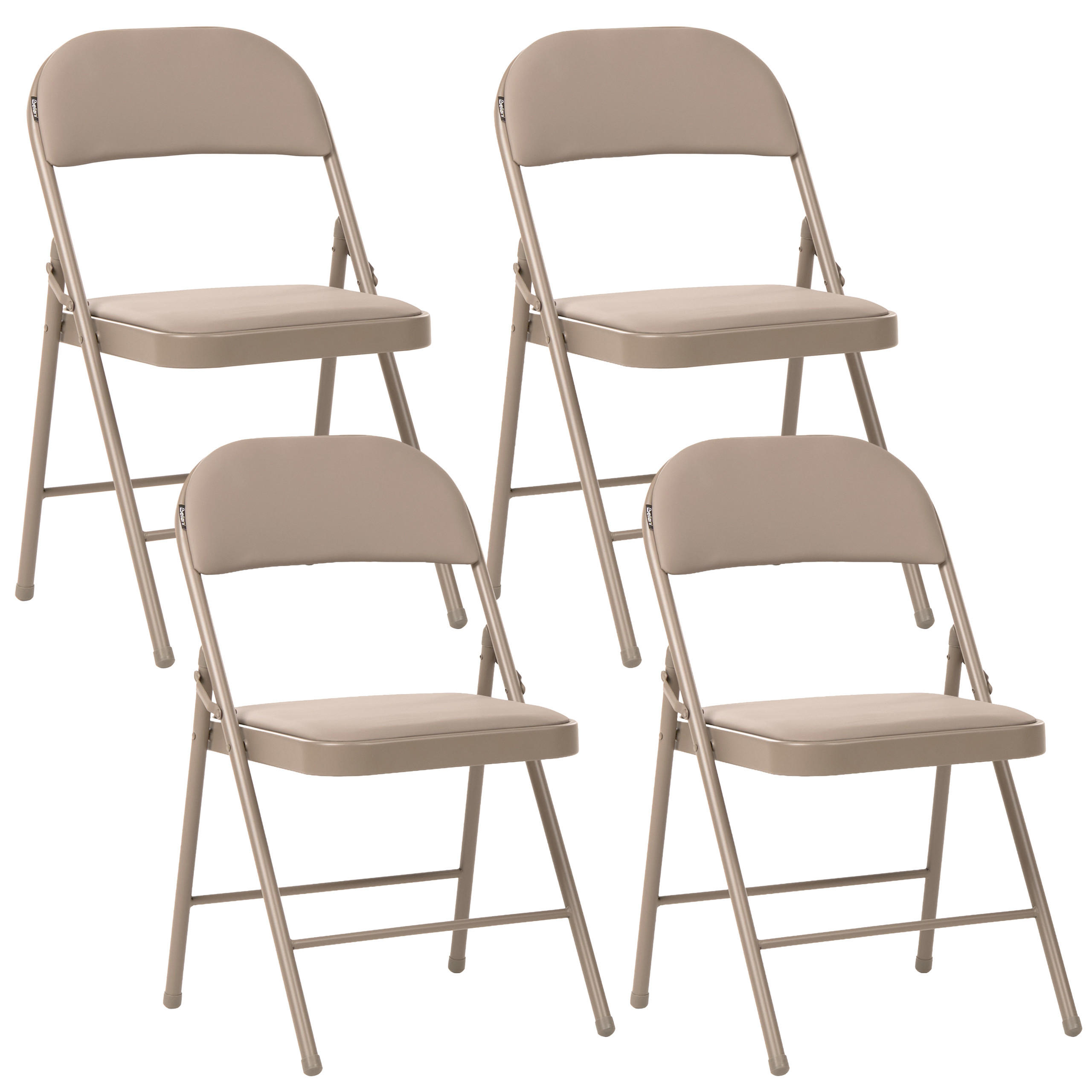 SCAUN PLIANT set de 4 metal bej Shasta