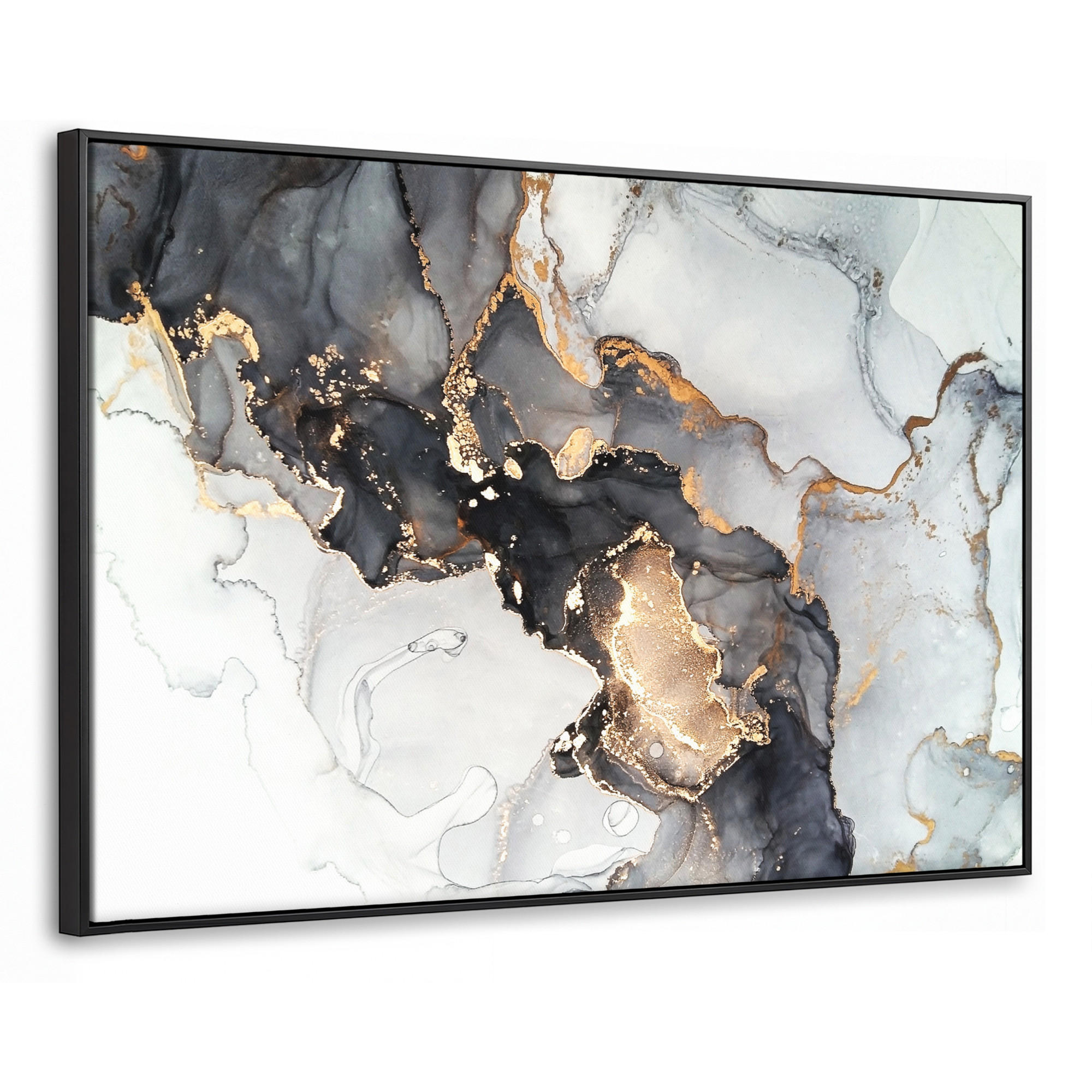 MuchoWow Leinwand Gold 90x60 cm