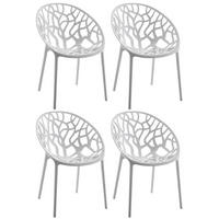 STUHL Holle - 2er Set hellgrau - Grau, Kunststoff (59/60/80cm) - TPFLiving