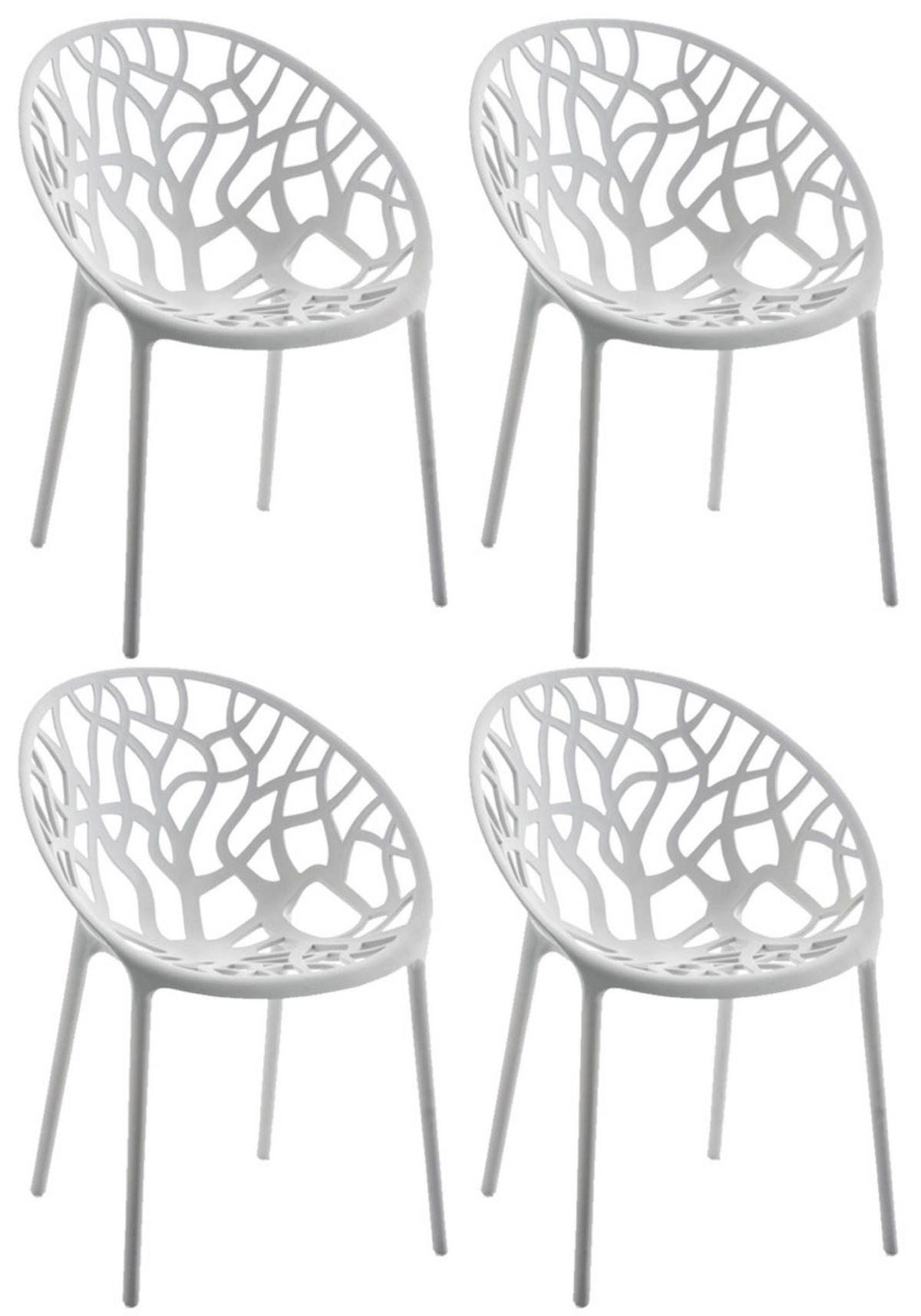 STUHL Holle - 2er Set hellgrau - Grau, Kunststoff (59/60/80cm) - TPFLiving