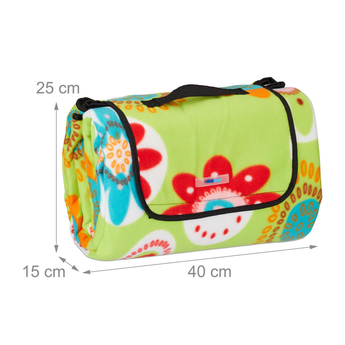 PIKNIKODEKA - večbarvno, kovina/tekstil (200/200cm) - Relaxdays