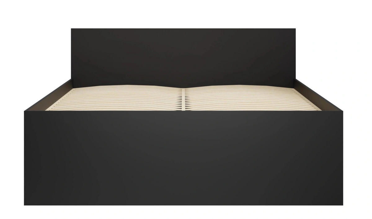 BETT 160x200 cm Schwarz - mit Lattenrost - Modena - Schwarz, Holz - Ravio