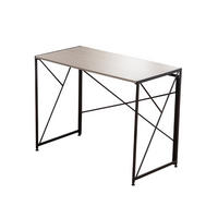 SCHREIBTISCH Klappbarer faltbar platzsparend Homeoffice Computertisch kompakt modern - Naturfarben, Holzwerkstoff/Metall (99/50/75cm) - EVRYAE