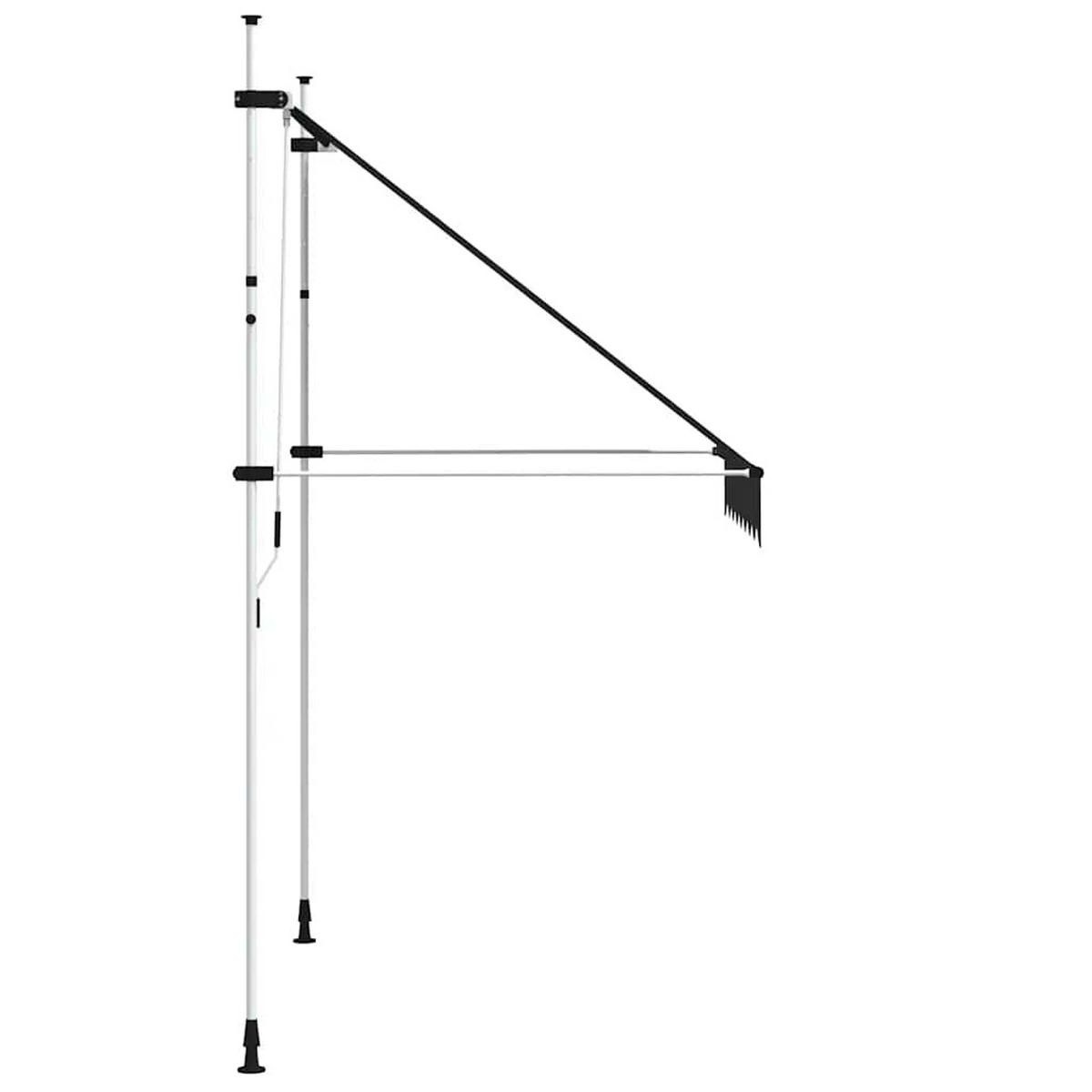 EINZIEHBARE Markise Handbetrieben 200 cm Anthrazit - Anthrazit, Textil (200/1/1cm) - furnicato