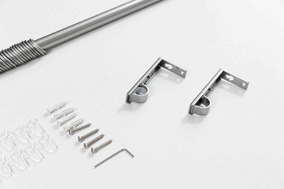 GARDINENSTANGE Ningbo Ø16/19 mm Metall - Alufarben, Metall (210cm) - Gardinenbox