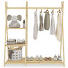 KINDERGARDEROBE LOTTE - Naturfarben, Holz (108/115/47cm) - IDIMEX
