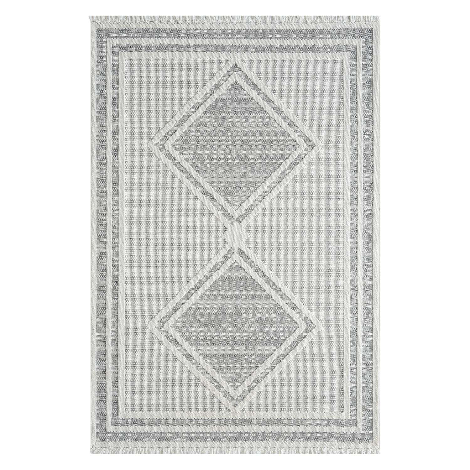 KURZFLOR-TEPPICH Lindo 8853 Grau 80x150 cm - Grau, Textil (80/150cm) - carpet city