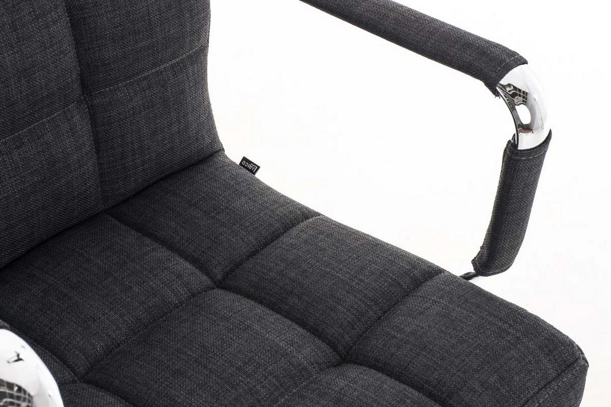 BÜROSTUHL Deal V2, Stoff Grau - Grau, Textil/Metall (56/104/62cm) - TPFLiving