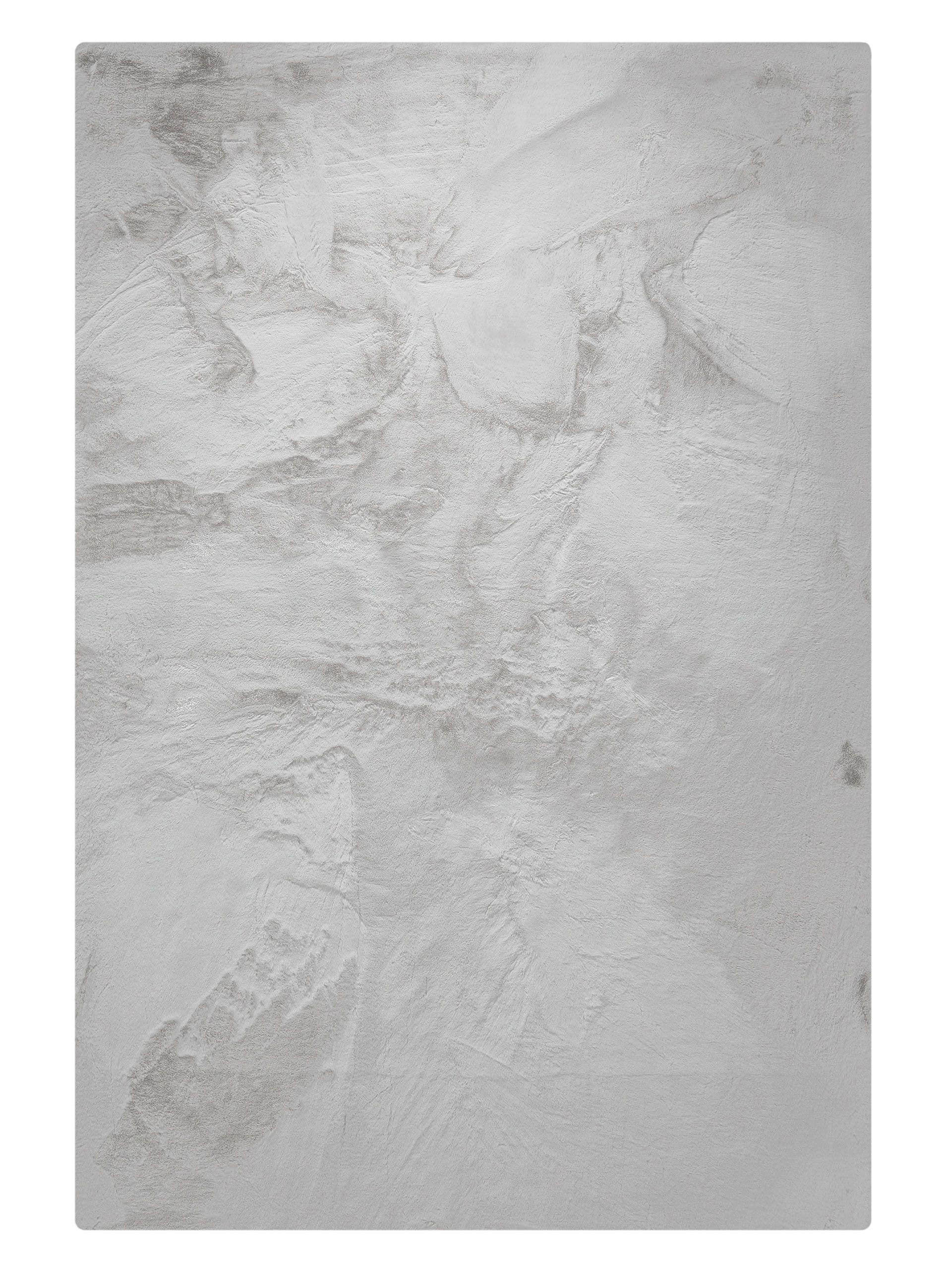 KUNSTFELL-TEPPICH Dave Grau 160x230 cm - Grau, Textil (160/230cm) - benuta Nest