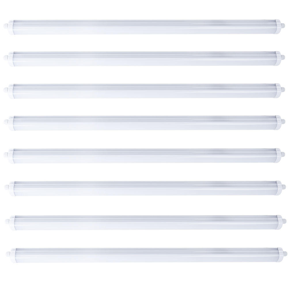 LED DECKENLEUCHTE Wannenleuchte Weiß - Weiß, Kunststoff (150/6.5/5.8cm)