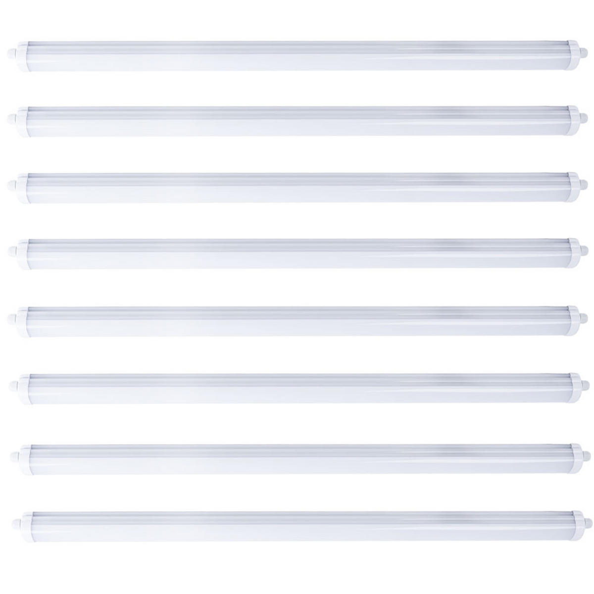 LED DECKENLEUCHTE Wannenleuchte Weiß - Weiß, Kunststoff (150/6.5/5.8cm)