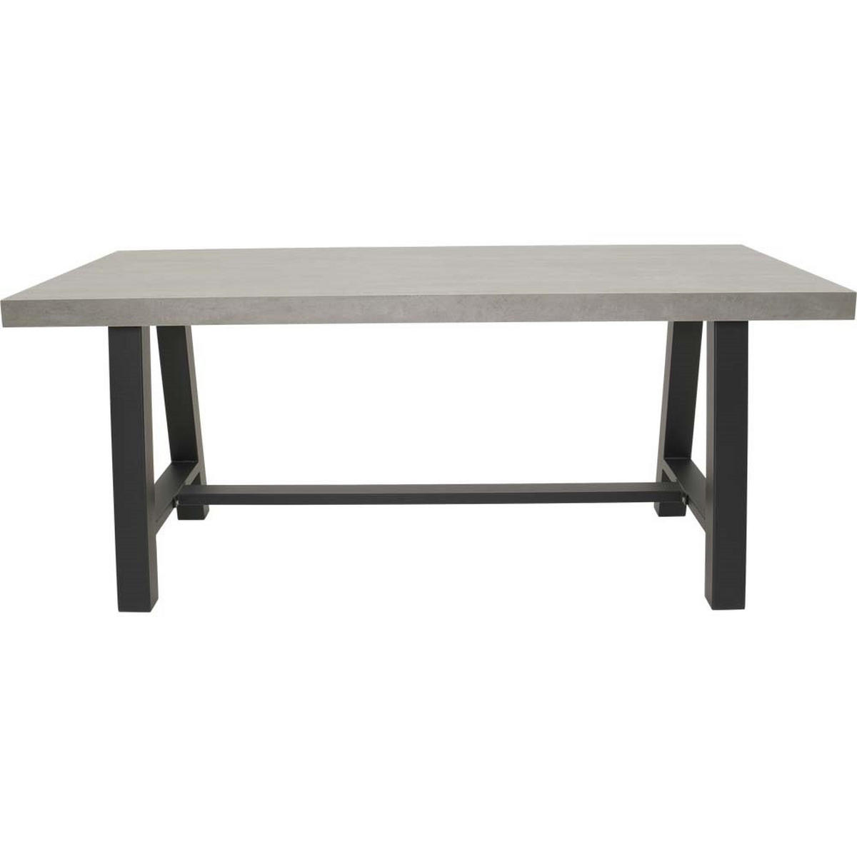 GARTENTISCH Fresco - Grau - 180/90/75 cm - Grau, Metall (180/90/75cm) - Lesli Living