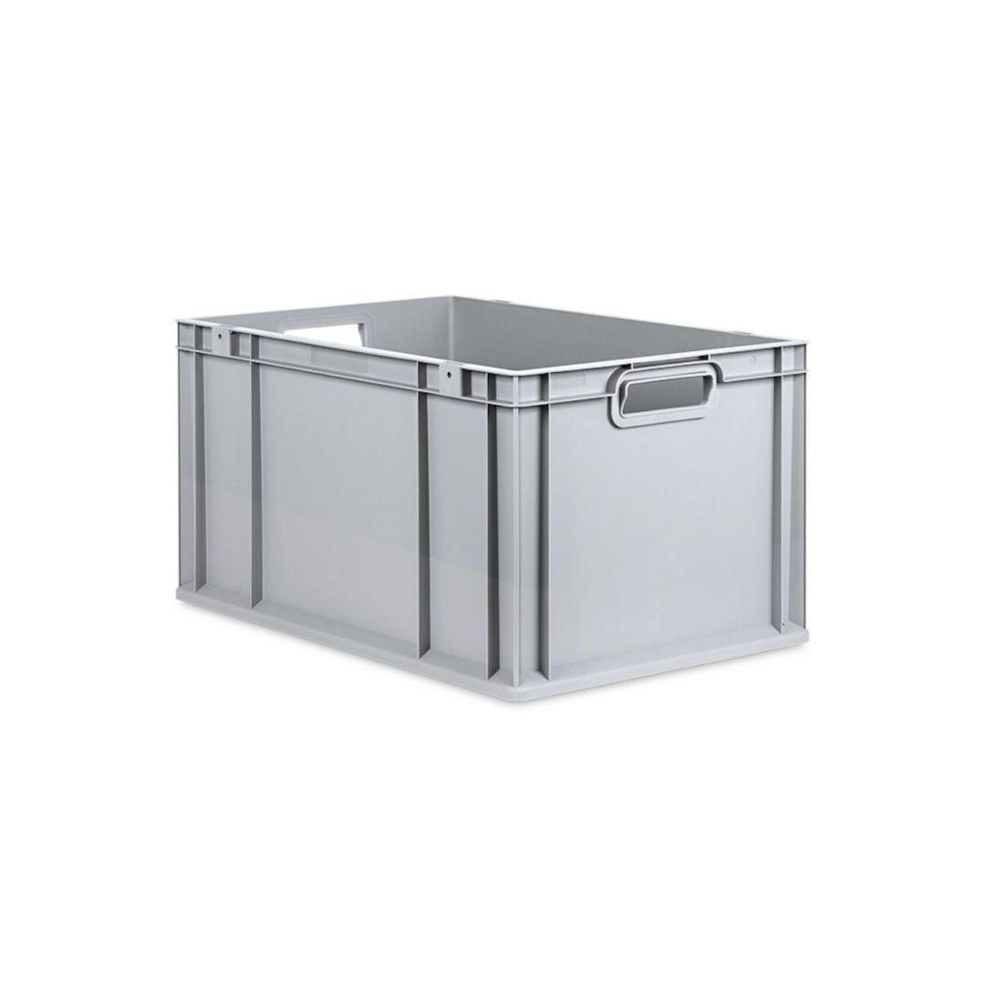 EUROBOX 3x Nextgen Economy Mit Auflagedeckel Grau/Grün Griffe Offen 65 Liter - Grün, Kunststoff (40/32/60cm) - PROREGAL